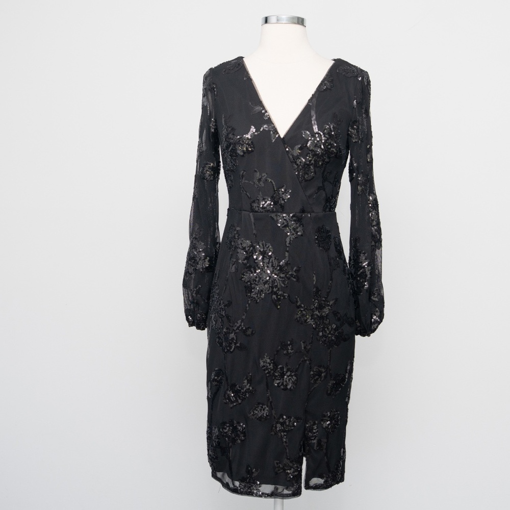 Adrianna Papell - New! Floral-Sequined‎ Sheath Dress